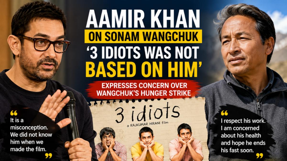 Aamir Khan Clarifies 3 Idiots Was Not Based on Sonam Wangchuk
