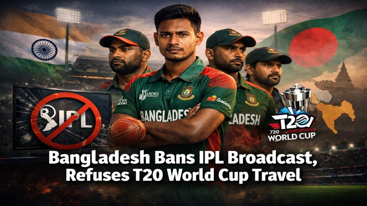Bangladesh Bans IPL Broadcast, Refuses T20 World Cup Travel to India