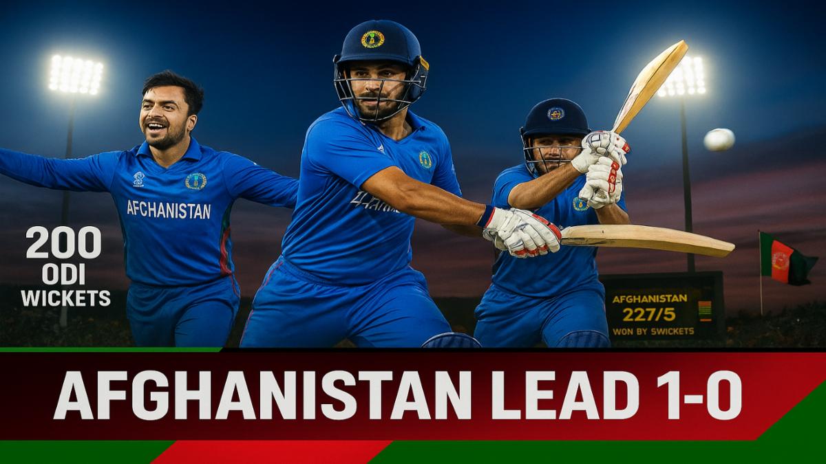 Afghanistan Beat Bangladesh by 5 Wickets in 1st ODI, Omarzai Shines in Abu Dhabi