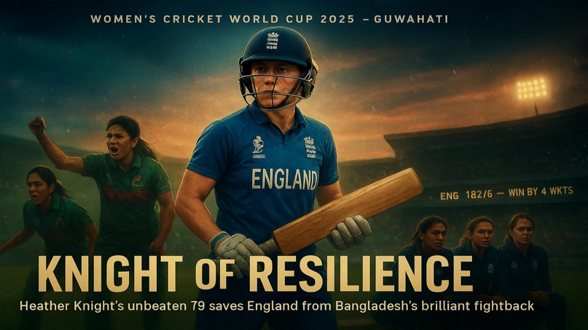 Heather Knight Guides England to Nerve-Wracking Win Over Bangladesh in Women’s World Cup 2025