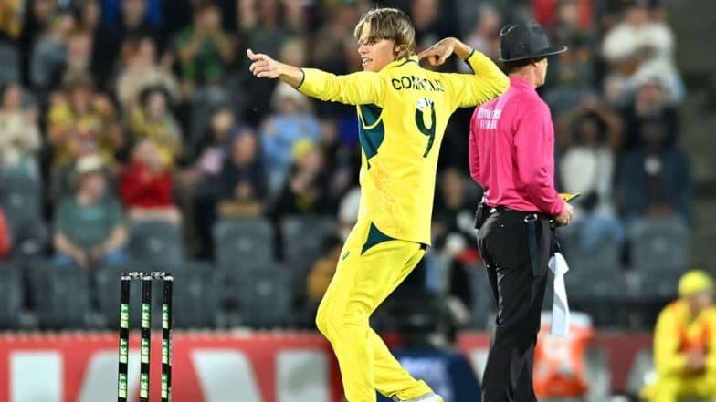 Cooper Connolly five-wicket haul, Australia vs South Africa ODI 2025, biggest ODI win Australia, Mackay ODI records, Australian cricket news