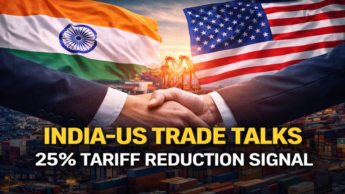 India-US Trade Talks Hint at 25% Tariff Cut, Boosting Economic Outlook