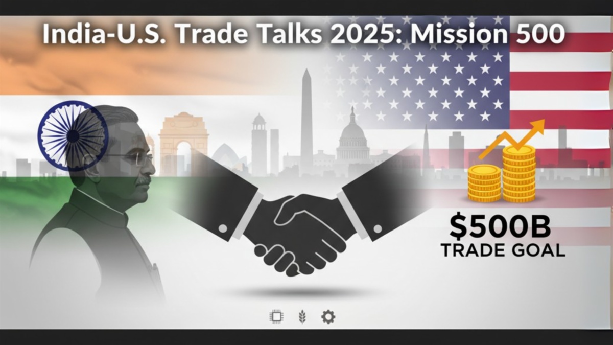 India-U.S. Trade Talks 2025 | Piyush Goyal’s Washington Visit & Mission 500