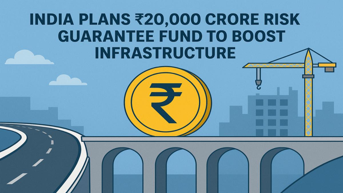 India to Launch ₹20,000 Crore Risk Guarantee Fund to Boost Infrastructure Investment