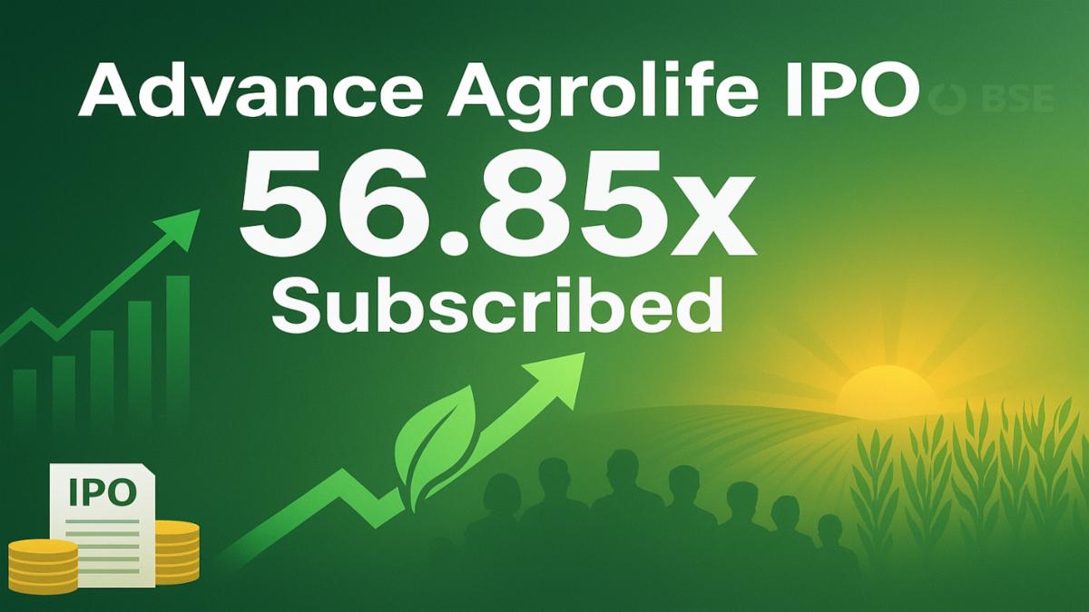 Advance Agrolife IPO Oversubscribed 56.85x: Investors Eye 15% Listing Gain
