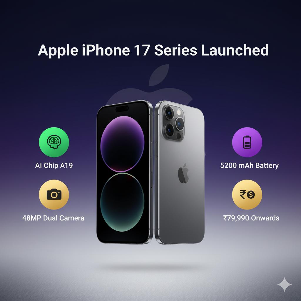 Apple Launches iPhone 17 Series with AI-Powered Features: Price & Specs in India