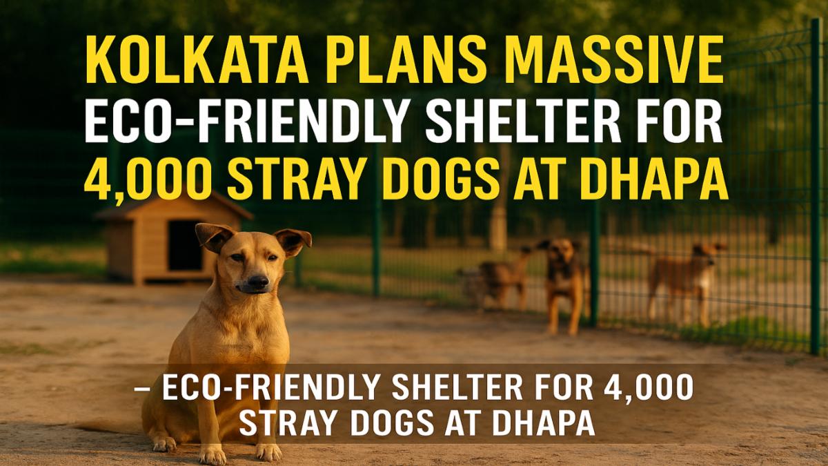 Kolkata to Build Indias Largest Eco-Friendly Stray Dog Shelter at Dhapa
