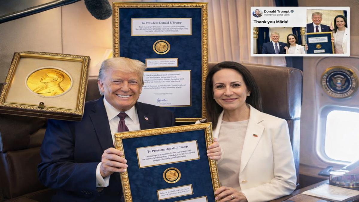 Nobel Peace Prize Twist: María Corina Machado Hands Award to Donald Trump at White House