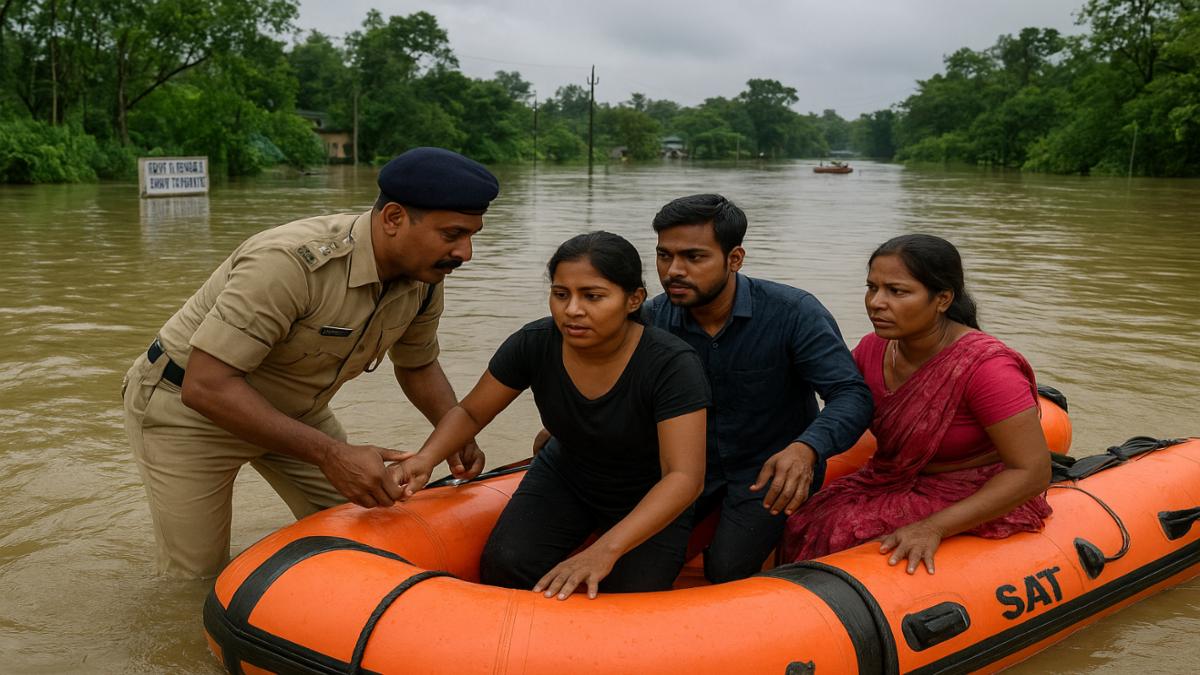 North Bengal Flood Crisis 2025: Police Launch Emergency Rescue and Relief Operations
