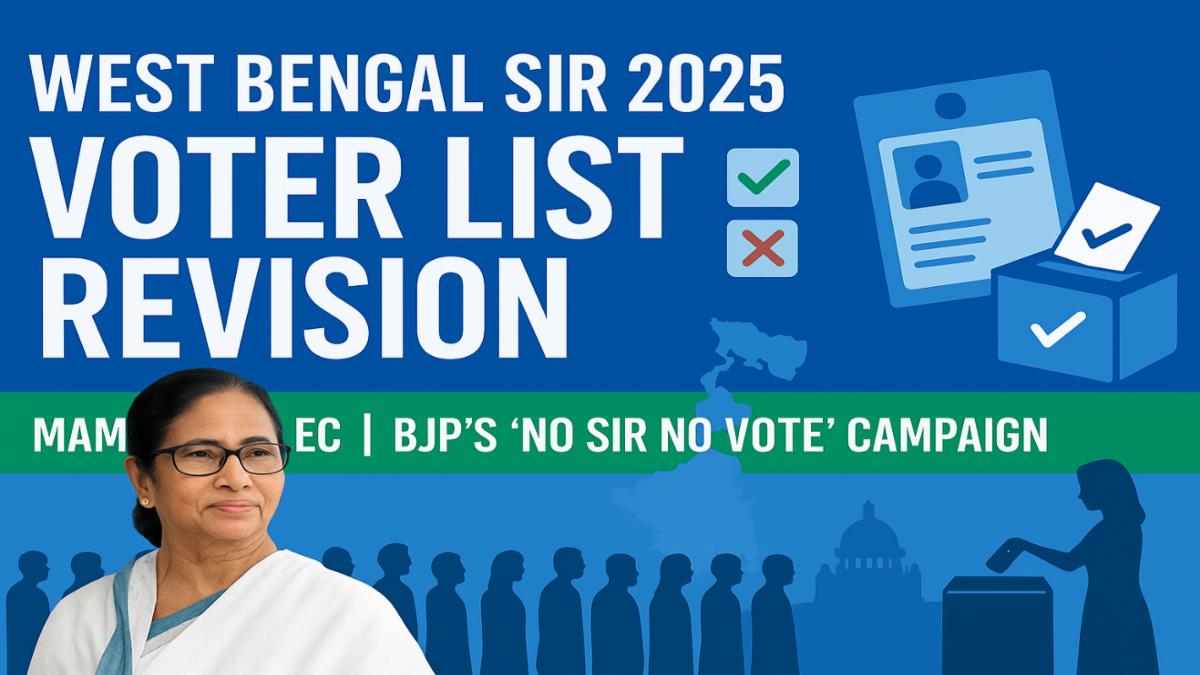 West Bengal SIR 2025: Special Intensive Revision of Voter List Sparks Political Debate